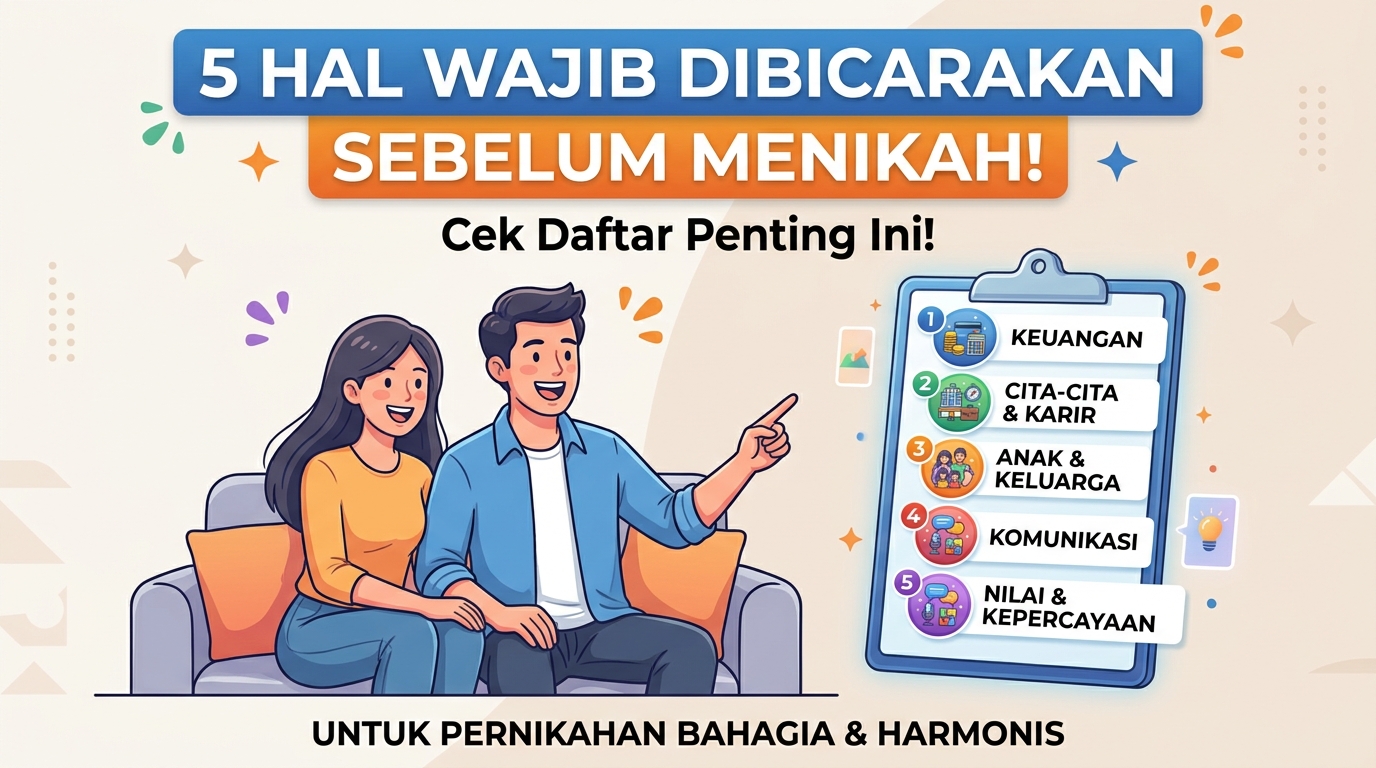 5 Hal Wajib Dibicarakan Sebelum Menikah agar Langgeng